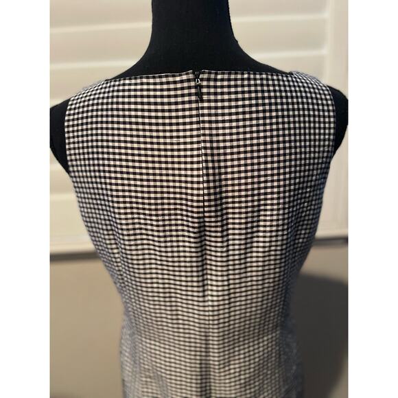 Shomi Silk Gingham Dress Size 6 Zipper Closure Size 6 - Picture 4 of 6
